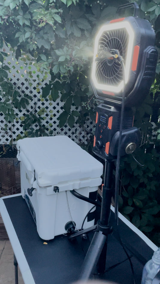 Versatile: The Modular Misting Fan - Kit Accessories Included