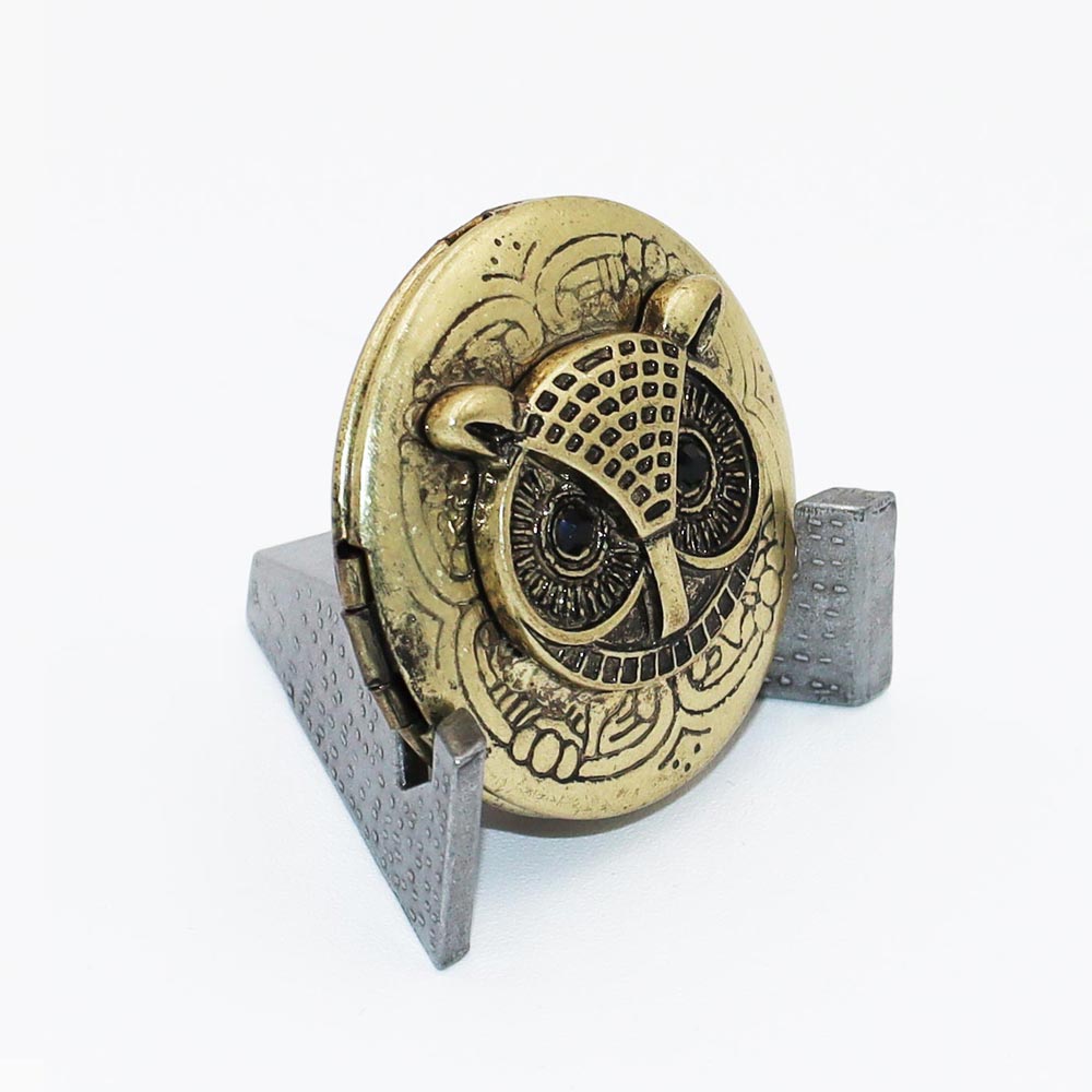 Owl Locket - Brass - Switch Badge™