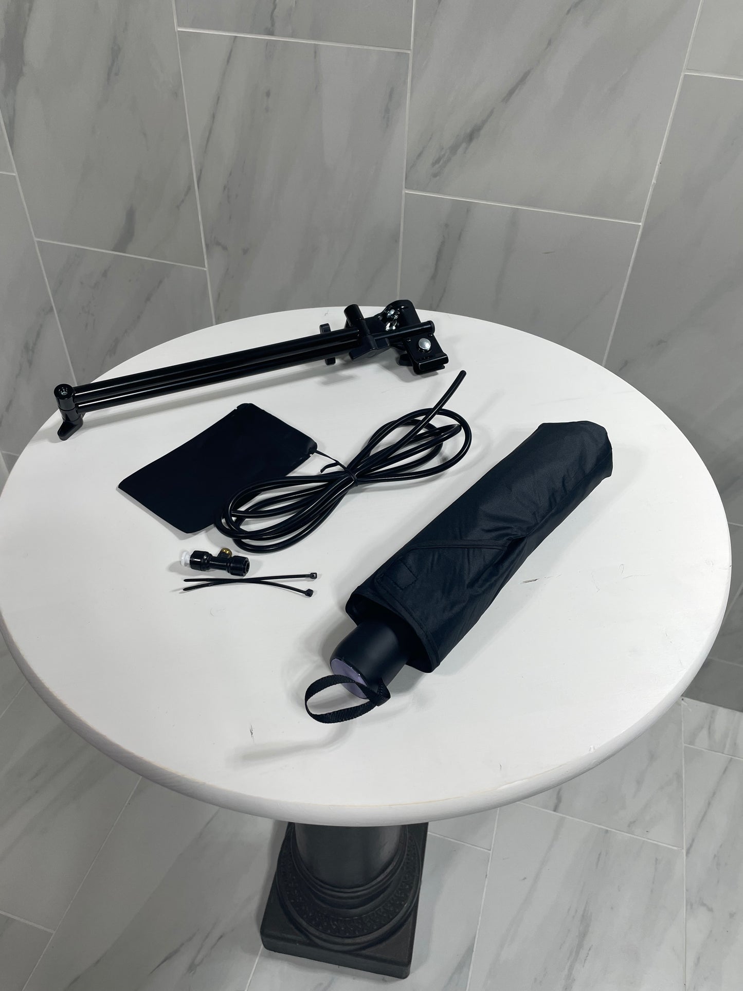 Misting Accessory Umbrella (Black, Manual Extend)