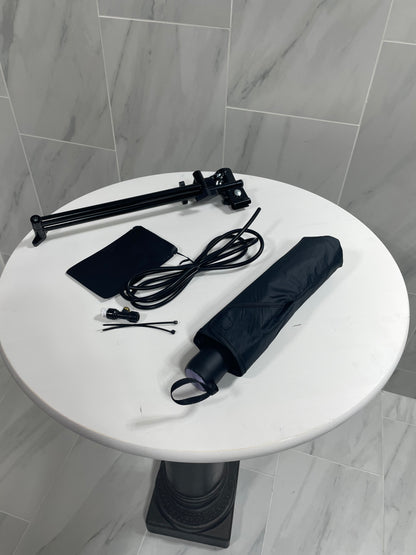 Misting Accessory Umbrella (Black, Manual Extend)