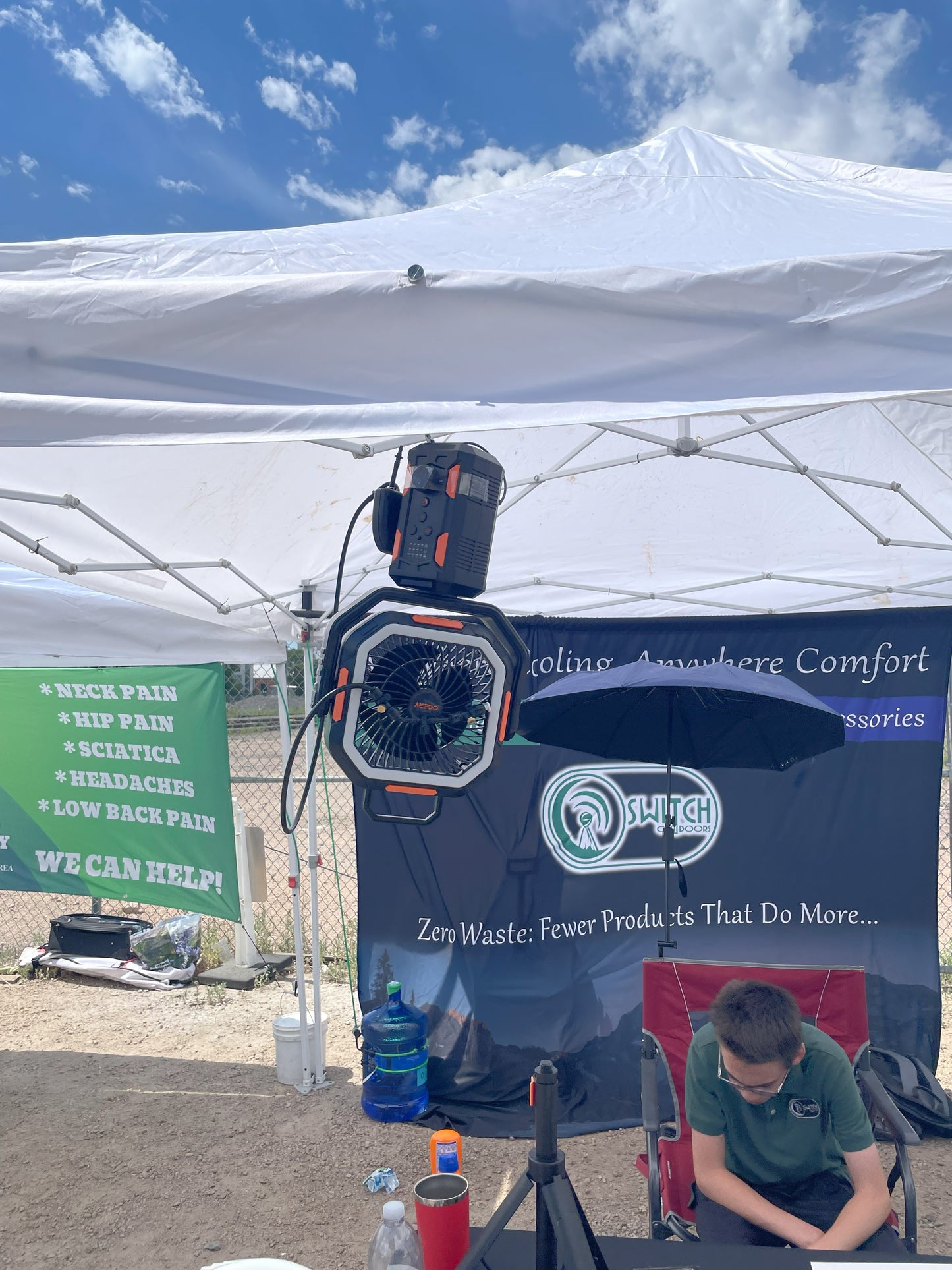 Versatile: The Modular Misting Fan - Kit Accessories Included