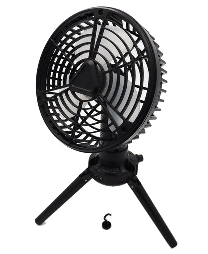 Battery Operated, Oscillating Fan, with Built-in Rechargeable Battery