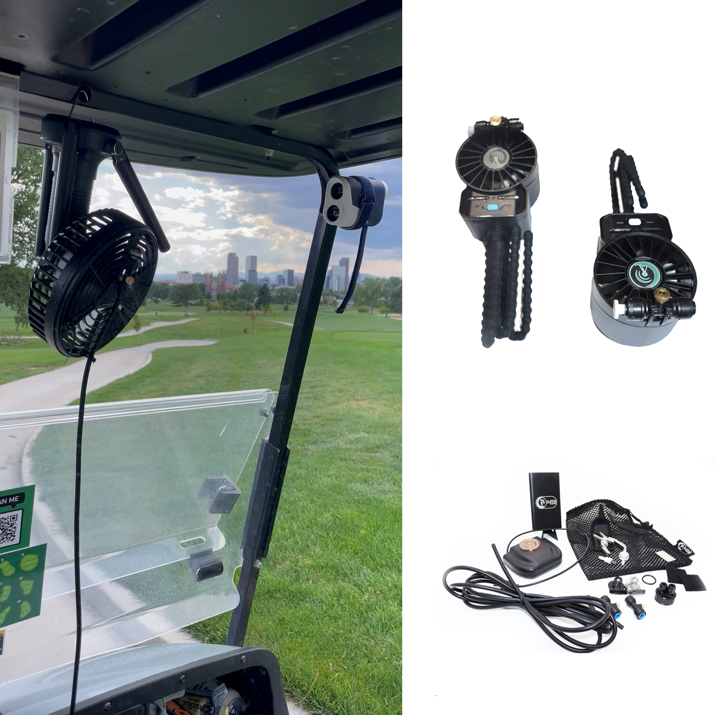 Mobile Mist: Golf Cart, Mobile Fan, Anywhere Cooling