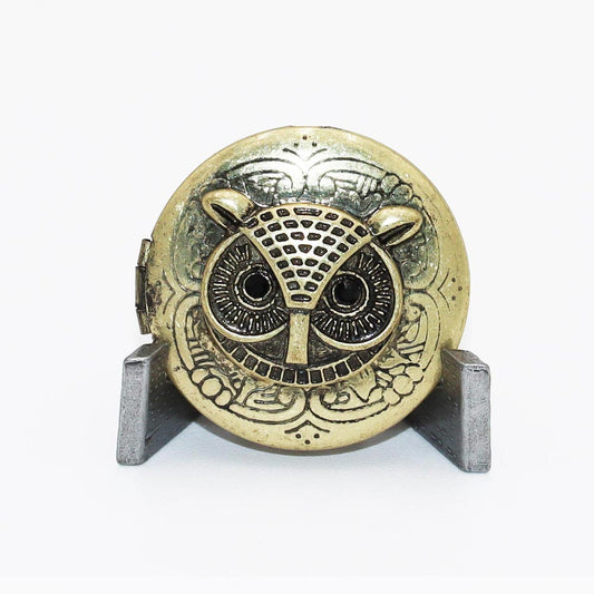 Owl Locket - Brass - Switch Badge™