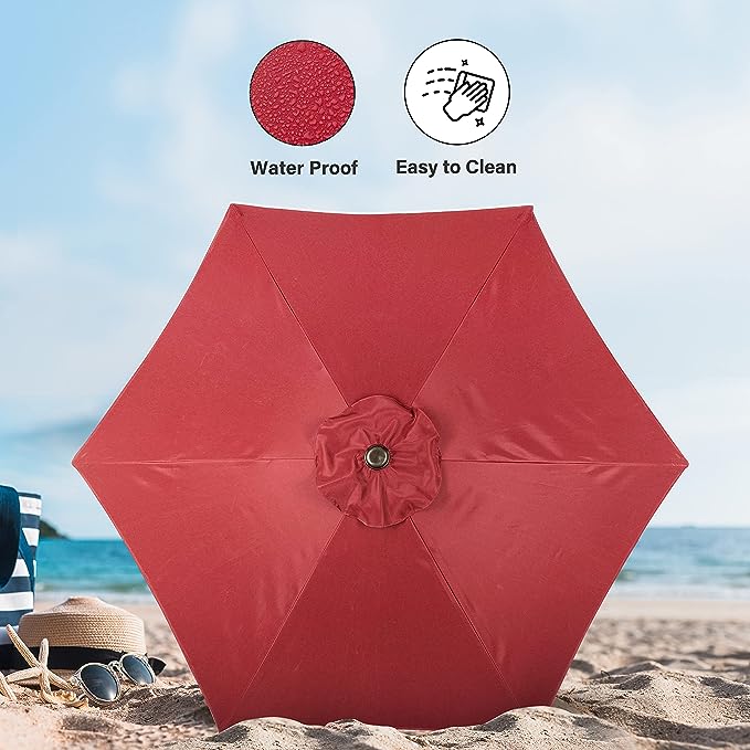 Portable Umbrella with Tilt and Crank - 7.5 ft