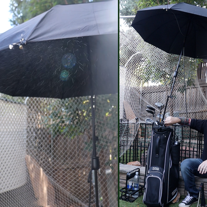 Shade Maker: Misting Umbrella Kit - Golf - Anywhere