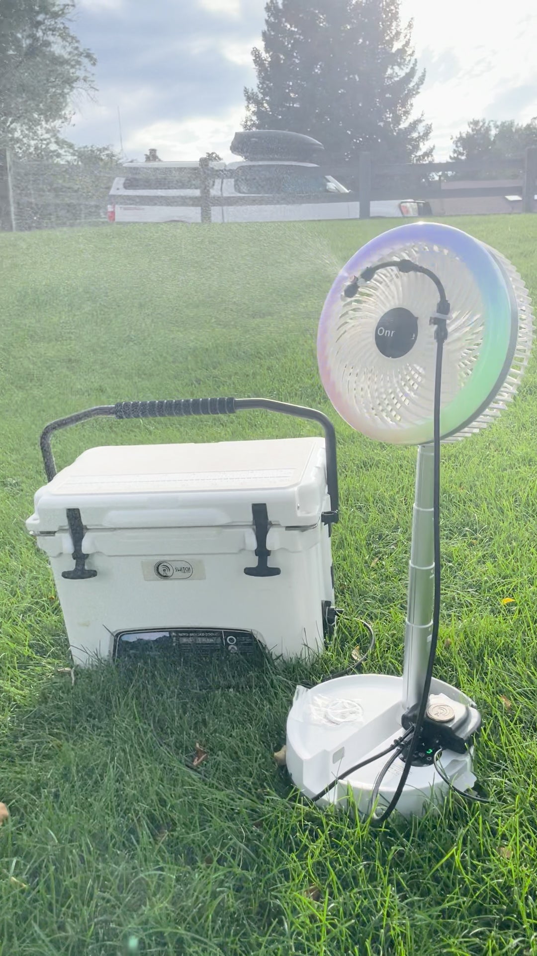 Workhorse: Anywhere Fold-Out Misting Fan - Kit Accessories Included